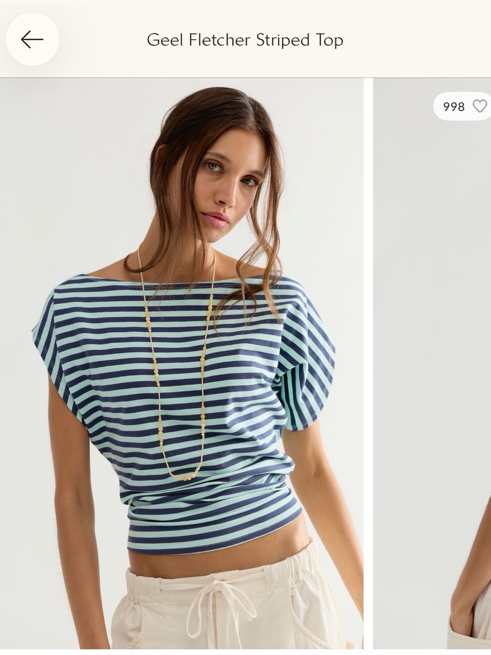Geel Fletcher Striped Top